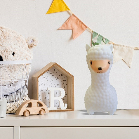 Ночник Apeyron Лама белый 3хLR44  0.06Вт 111х84х152мм купить в СОМ
