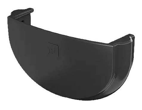 Заглушка желоба ПВХ ТехноНиколь ОПТИМА, черный RAL9005 купить в СОМ