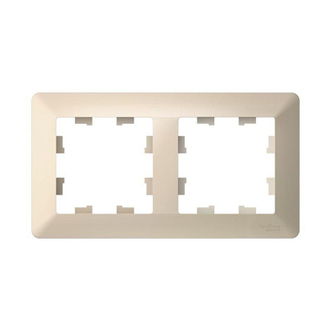 Рамка для розеток и выключателей AtlasDesign Air 2м беж/дым.белый. купить в СОМ