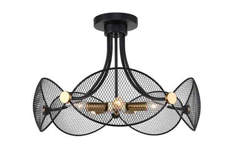 Люстра LV9383/5 Шамберон Черный/Золото, Е14 40Вт купить в СОМ