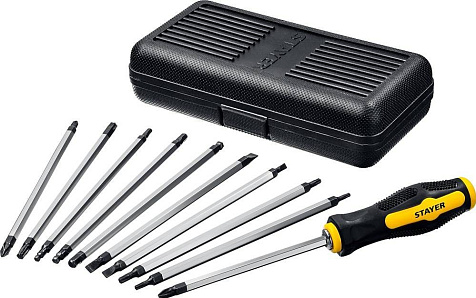 Отвертка STAYER Hercules-20-in-1, с переставными стержнями, 20 предметов купить в СОМ