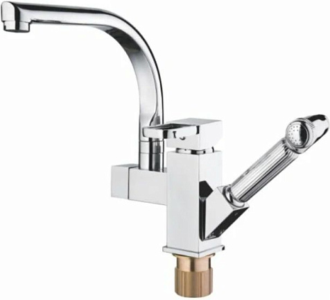 Смеситель для мойки Accoona A4491, латунь, с гигиеническим душем купить в СОМ