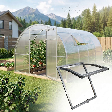 Форточка боковая д/теплицы оц. 1м купить в СОМ
