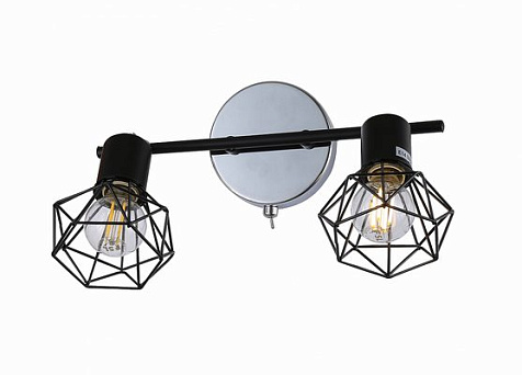 Бра LB9370/2 Элой Хром/черный, Е14 40 Вт купить в СОМ