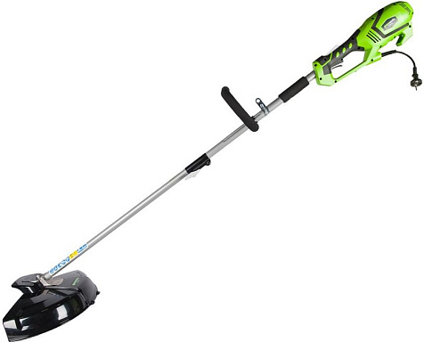 Триммер электрический Greenworks GST1246, 1200Вт, разборная штанга, ремень, леска, нож купить в СОМ