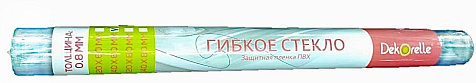 Термоскатерть прозрачная 0,8мм 0,6х1,0м Dekorelle купить в СОМ