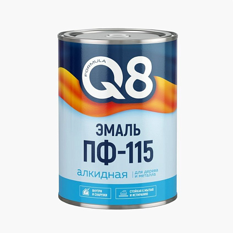 Эмаль ПФ-115 Formula Q8, кремовая, 0.8 кг купить в СОМ