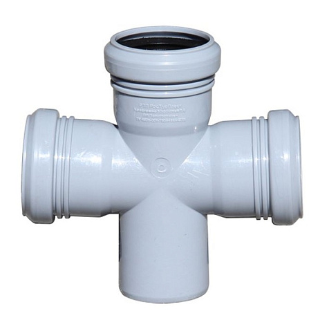 Крест канализационный d 50х50х50х50 мм, 87 гр купить в СОМ