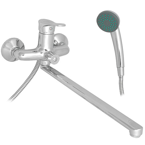 Смеситель для ванны Frap 2214-B, силумин, хром купить в СОМ