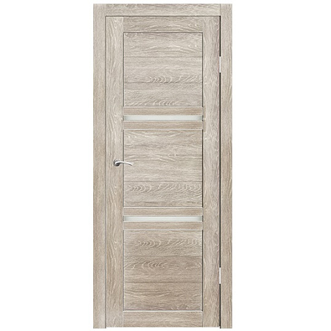 Дверное полотно остекленное Алессандро, Грей стекло Сатин, 600х2000 мм купить в СОМ